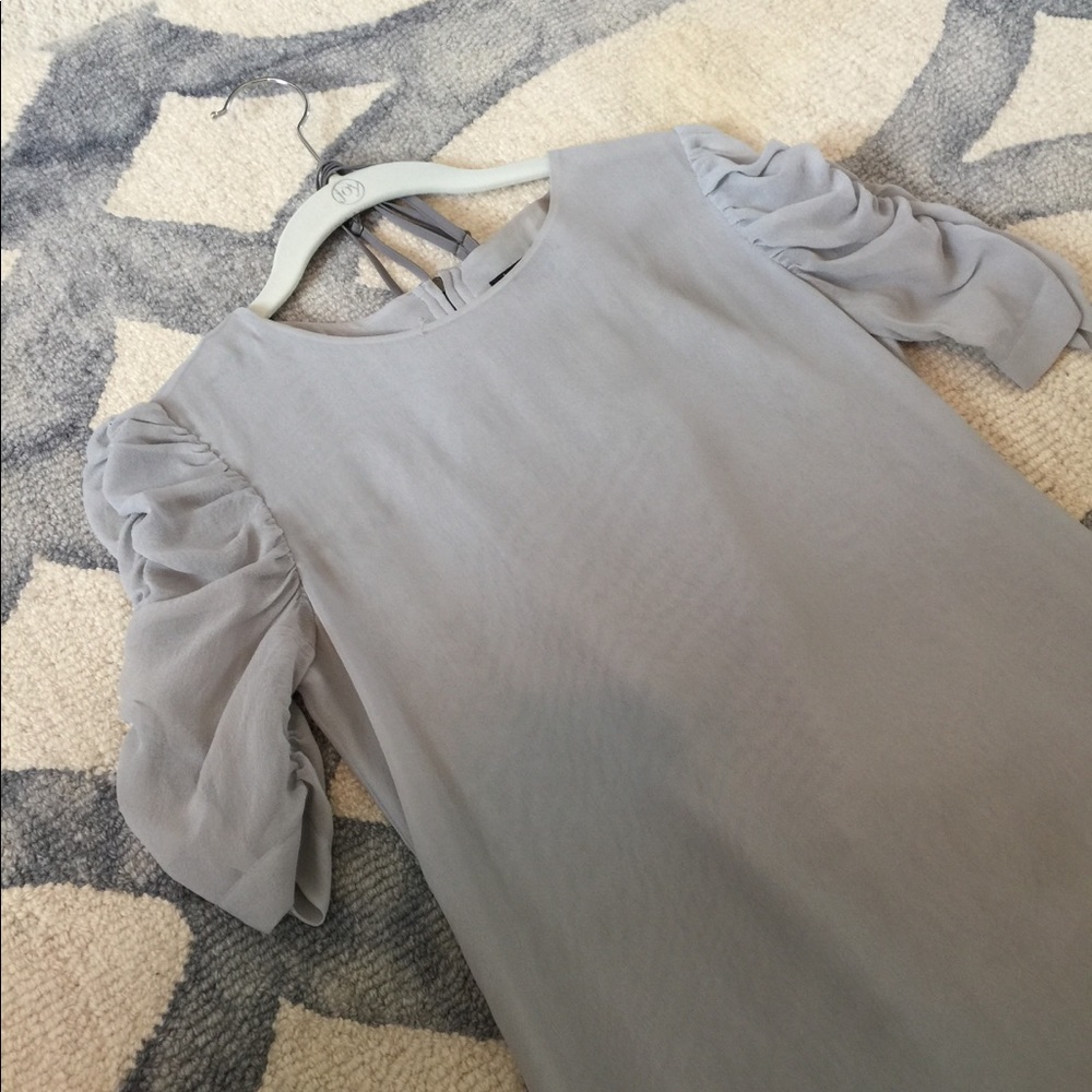 Theory Gray shift dress